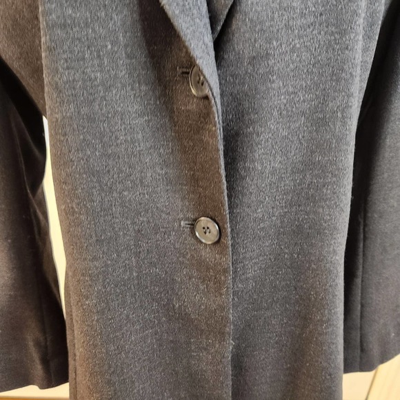 Jones New York Women's Dark Gray Blazer size 10 Wool/Lycra - Picture 3 of 8